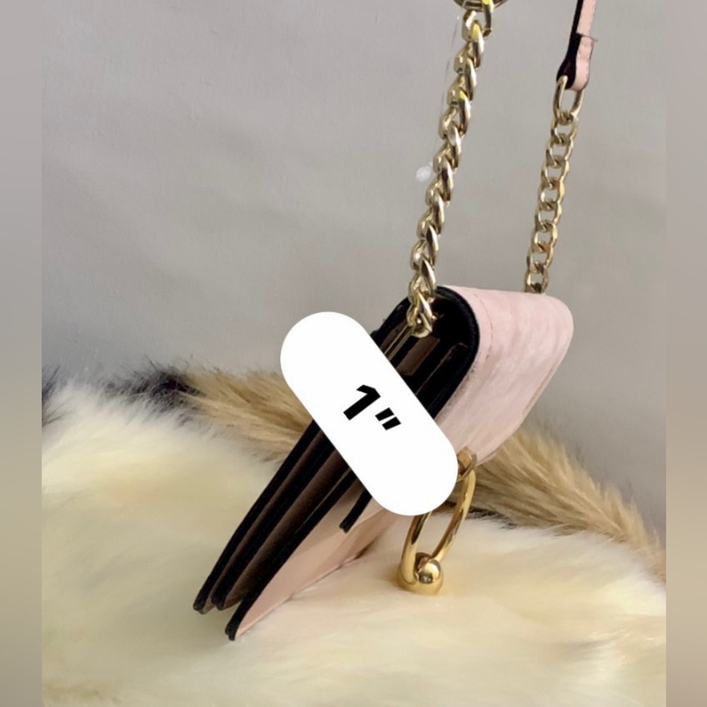 🍀 Topshop Bag Womens Leather Crossbody Shoulder Sling Clutch Gold Chain 🍀#TOP - Picture 13 of 16